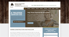 Desktop Screenshot of harmsconstructionheatingac.com